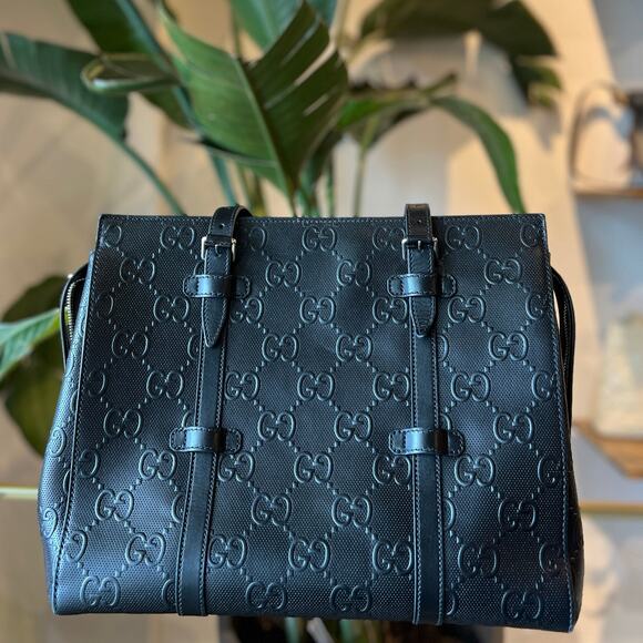 GUCCI GG Embossed Tote - Picture 4 of 16